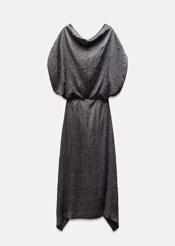 Zara Buruşuk Görünümlü Elbise