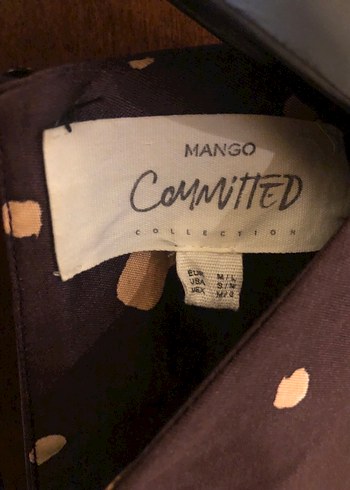 Mango Mango Puantiye Desenli Elbise
