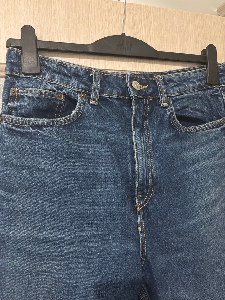 Zara Yüksek Bel Mom Fit Jean - Görsel 3