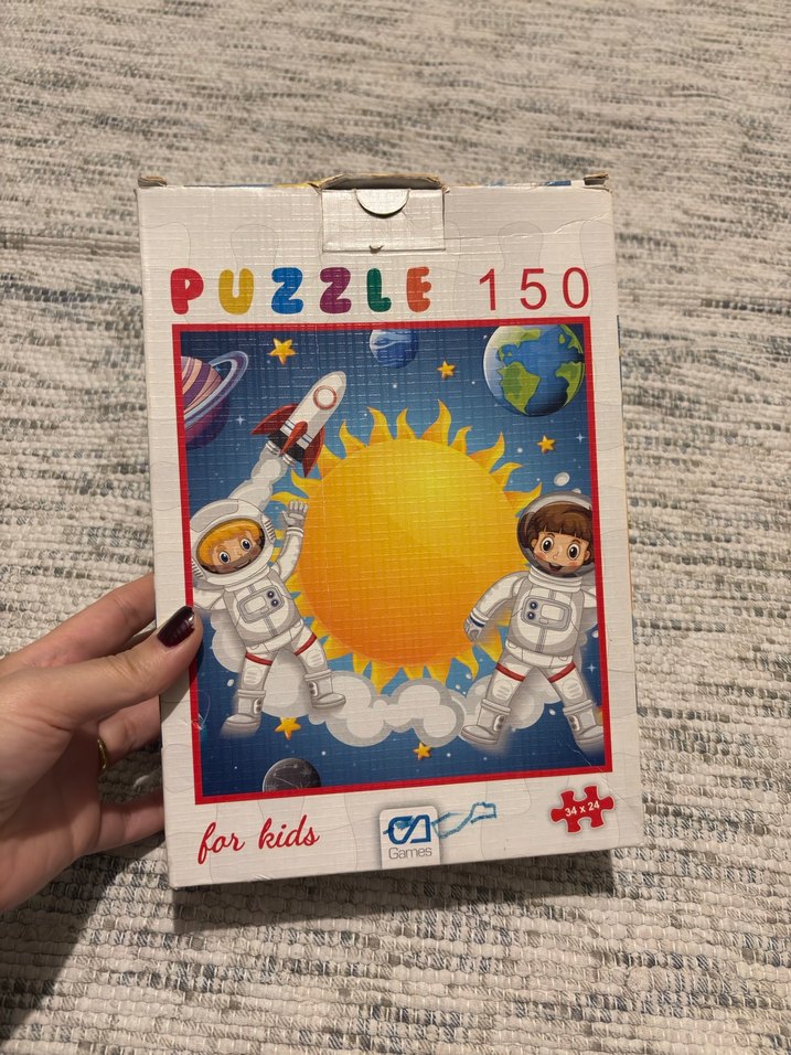 Uzay Temalı Çocuk Puzzle - Görsel 2