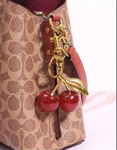 Coach cherry kiraz anahtarlık-charm