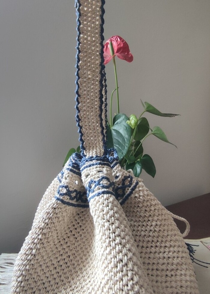 Kağıt ip torba çanta - Görsel 3