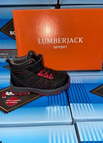 24 Beden siyah Renk Lumberjack Erkek Çocuk Spor Yarım Bot