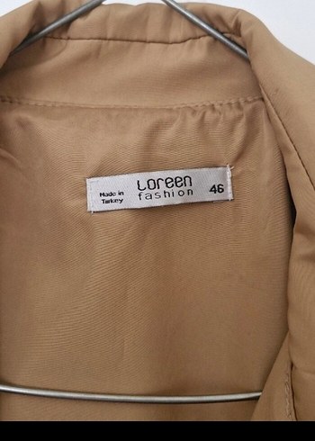 Bej Uzun Kadın Trençkot Düğmeli Regular Fit - Görsel 3