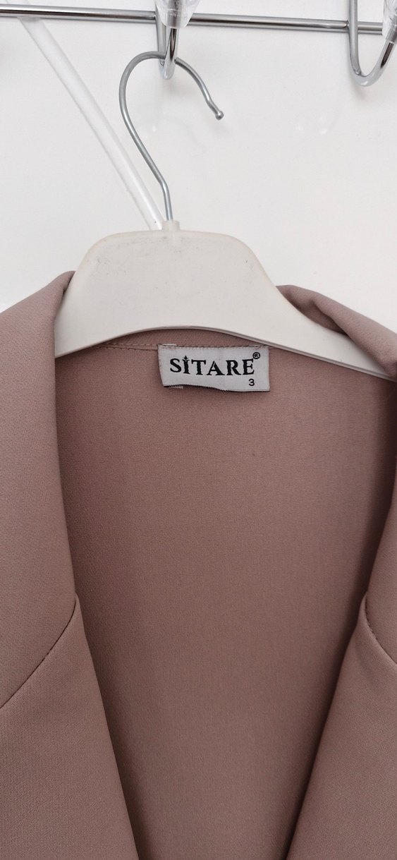 Bej Uzun Kadın ceket - Görsel 3