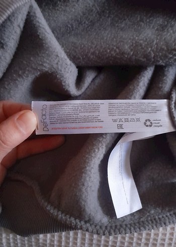 Bohem Gri Kadın Sweatshirt Uzun Kollu - Görsel 5