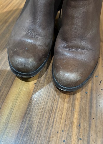 Araköy Kahverengi Deri TokalıKadın Çizme - Görsel 2