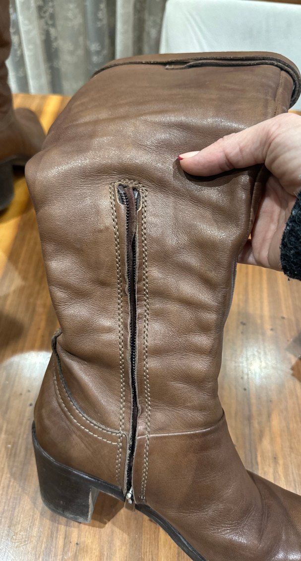 Araköy Kahverengi Deri TokalıKadın Çizme - Görsel 4