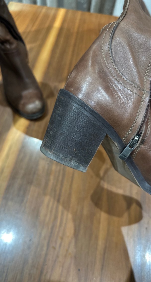 Araköy Kahverengi Deri TokalıKadın Çizme - Görsel 3