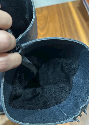 Kadın Mavi Deri Çizme - Görsel 4