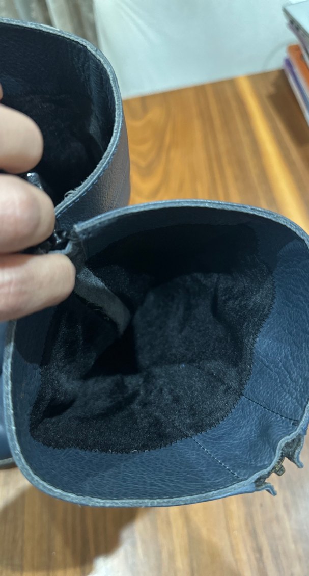 Kadın Mavi Deri Çizme - Görsel 4