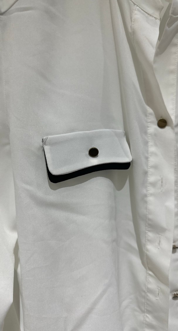 Agenda Düğmeli Beyaz Kadın Gömlek - Görsel 3