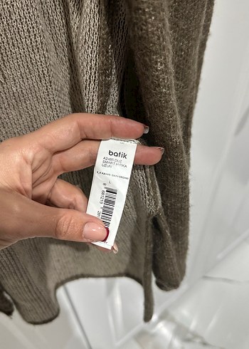 Batik Kadın Kahverengi Uzun Kollu Sade Hırka - Görsel 2