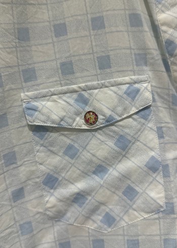 Loft Düğmeli, Uzun Kollu, Bohem Pamuk Gömlek - Görsel 3