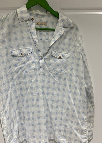 Loft Düğmeli, Uzun Kollu, Bohem Pamuk Gömlek - Görsel 4