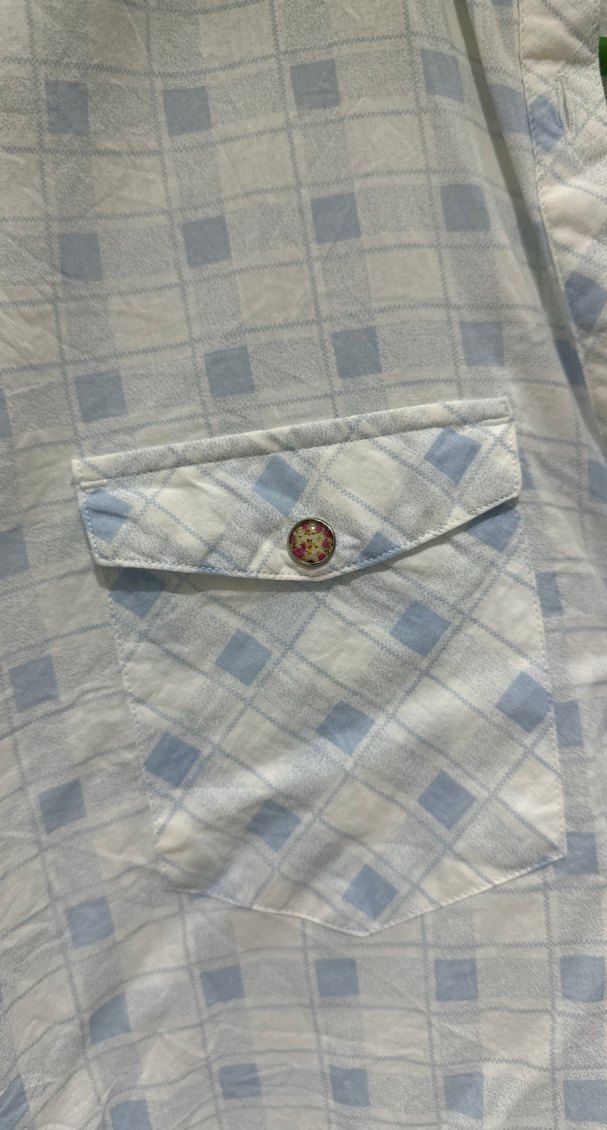 Loft Düğmeli, Uzun Kollu, Bohem Pamuk Gömlek - Görsel 3