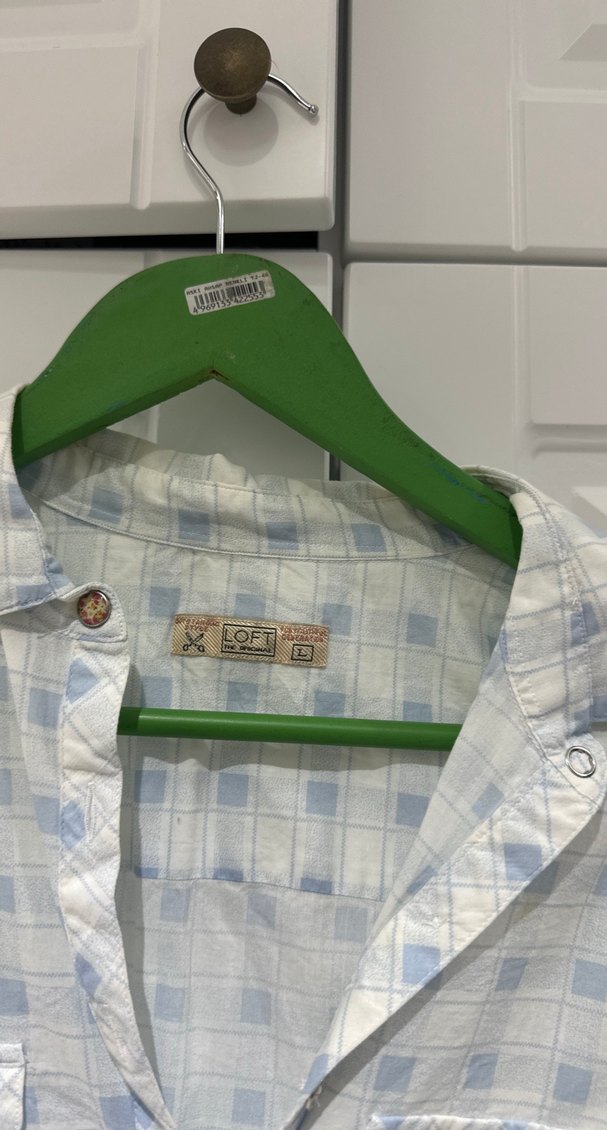 Loft Düğmeli, Uzun Kollu, Bohem Pamuk Gömlek - Görsel 2