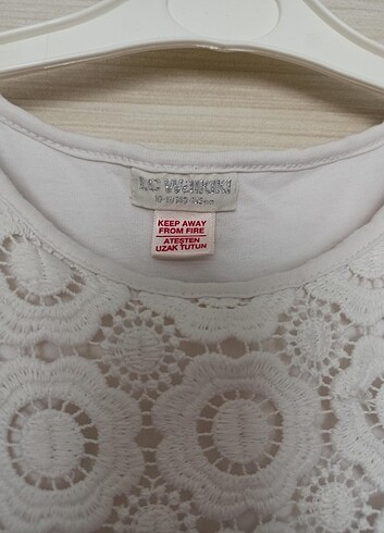 LC Waikiki Kız çocuk beyaz prenses elbise  - Görsel 3