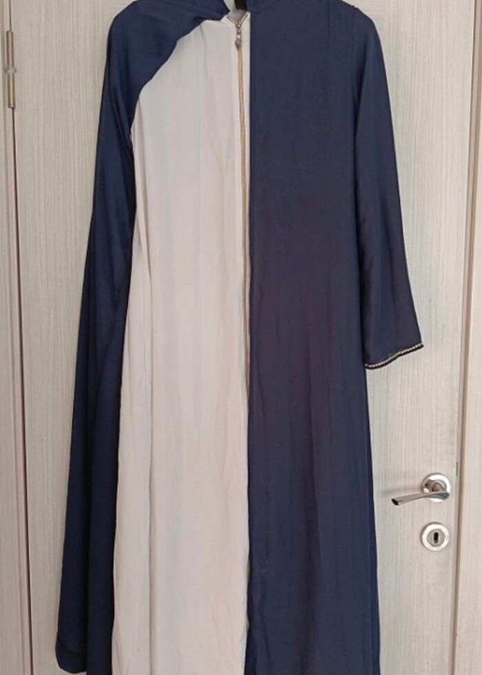 İki renkli iki katlı şık ferace - Görsel 2