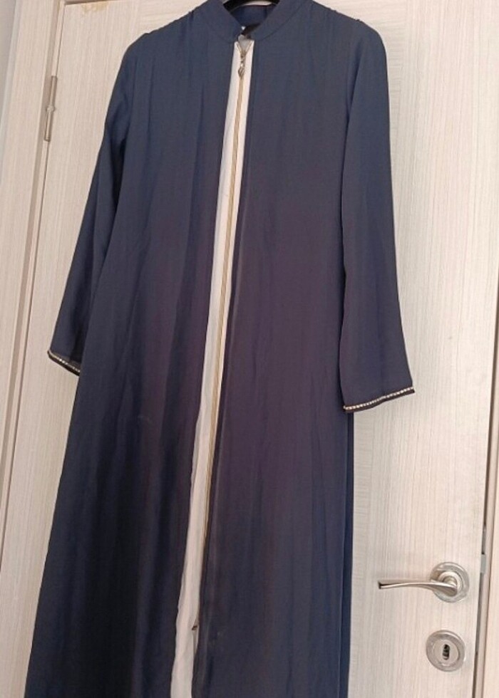 İki renkli iki katlı şık ferace - Görsel 4