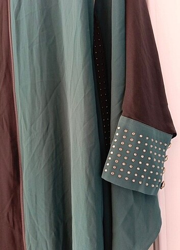 Zümrüt yeşili yeni ferace - Görsel 5