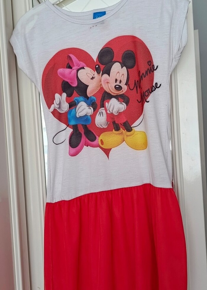 Minnie mouse lu elbise - Görsel 2