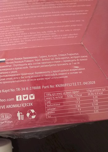 Konjac Çayı 60 Süzen Poşet - Görsel 2