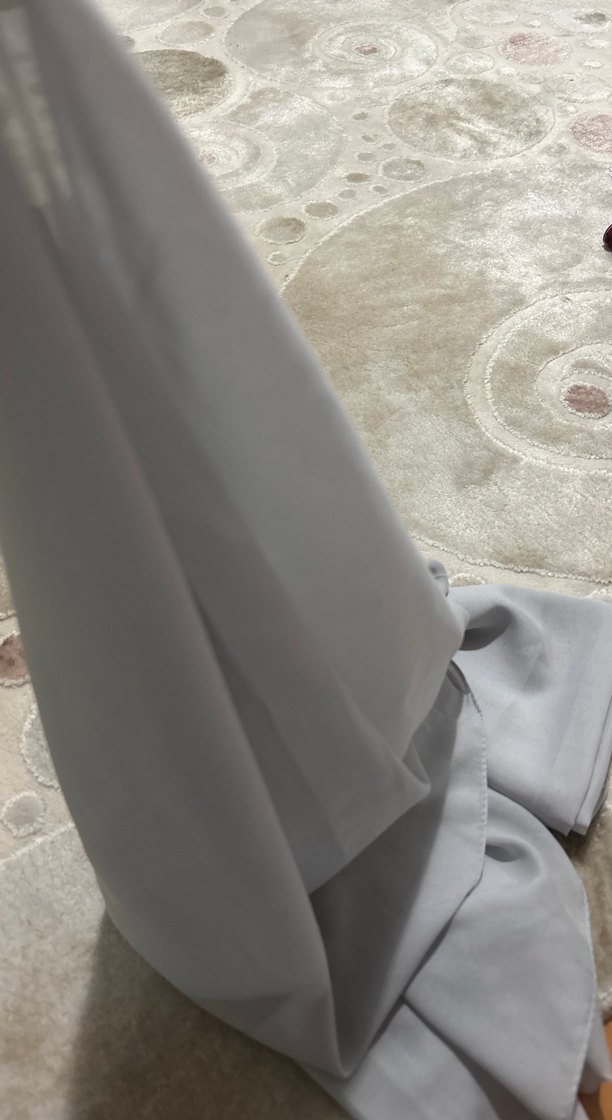 Gri Şifon Şal - Görsel 3