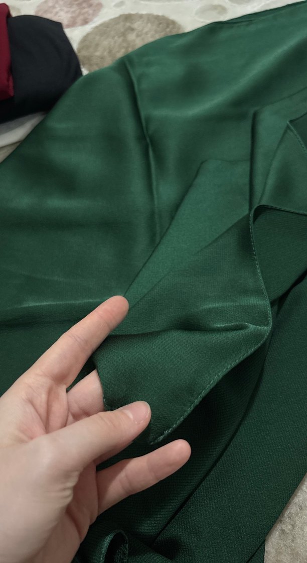 Yeşil Janjan Şal - Görsel 3