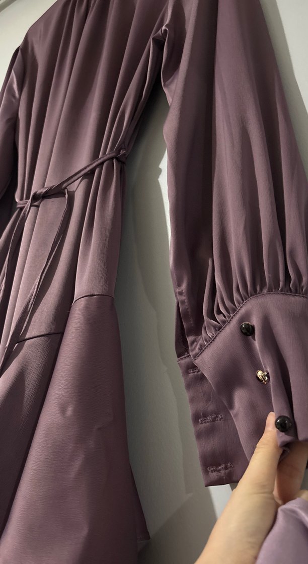 Saten Tesettür Abiye - Görsel 4