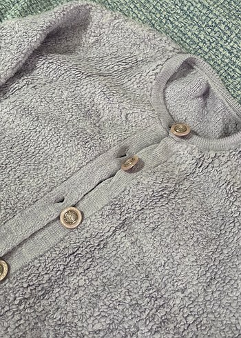 Düğmeli Lila Kadın Triko Kazak - Görsel 2