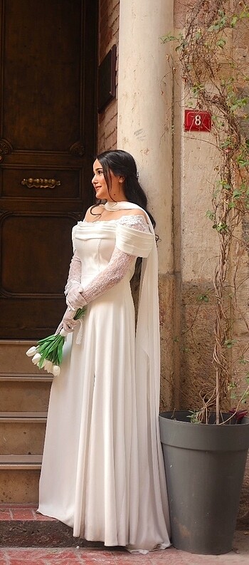 K-lık nikah kıyafeti 38-40 beden olur