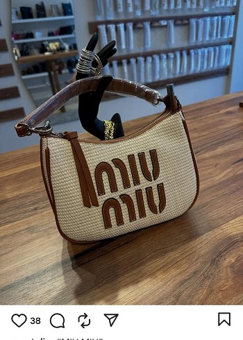 Miu Miu Kahverengi Deri Kadın Çanta