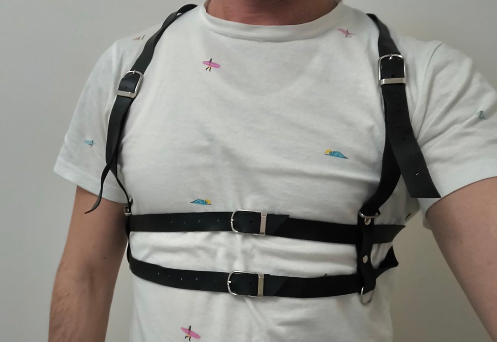 ERKEK DERİ HARNESS - Görsel 2