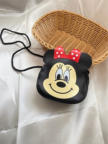 Kız çocuk Mickey mouse deri çanta