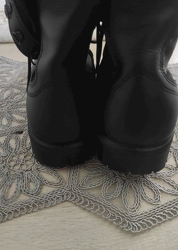 Siyah Erkek askeriye  Goth Bot - Görsel 4