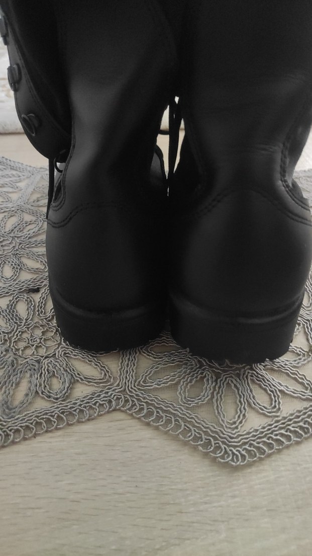 Siyah Erkek askeriye  Goth Bot - Görsel 4