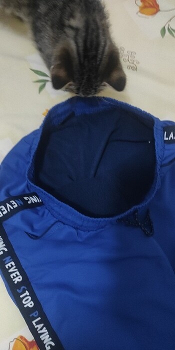 9 Yaş Beden İçi polar jogger pantolon modeli eşofman, dışı yağmurluk kumaşı