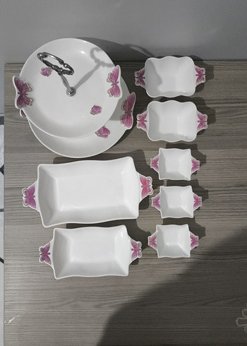 Beyaz Porselen Servis Takımı - Görsel 2