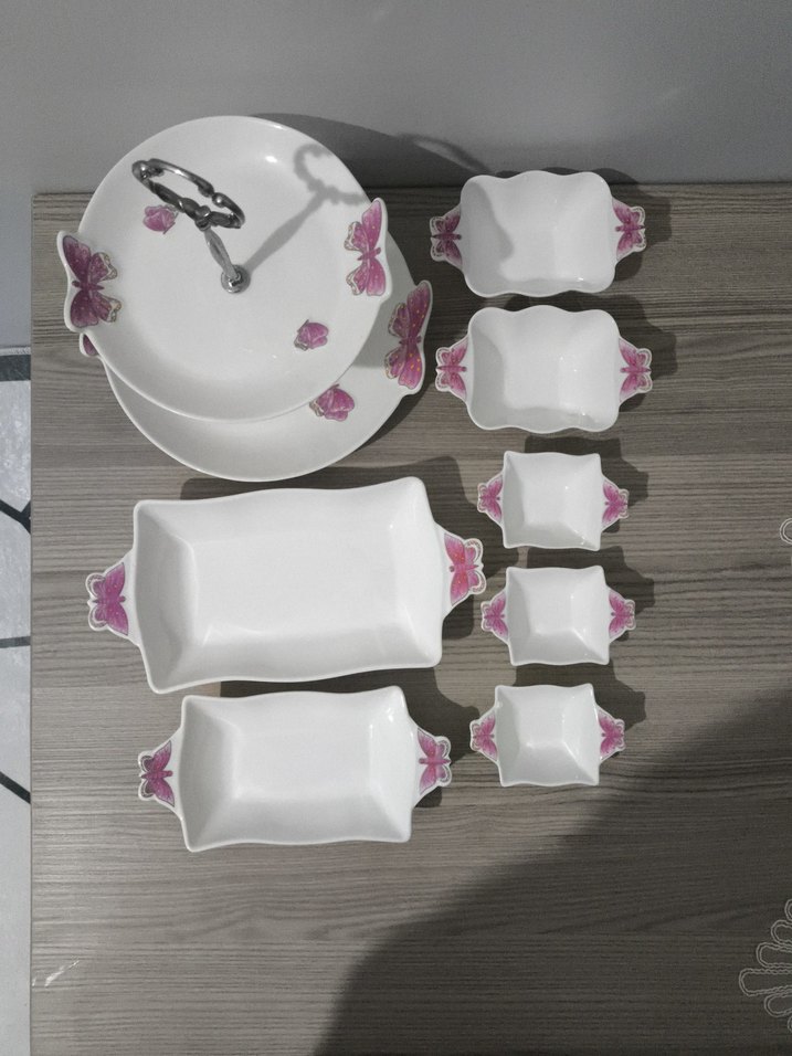 Beyaz Porselen Servis Takımı - Görsel 2