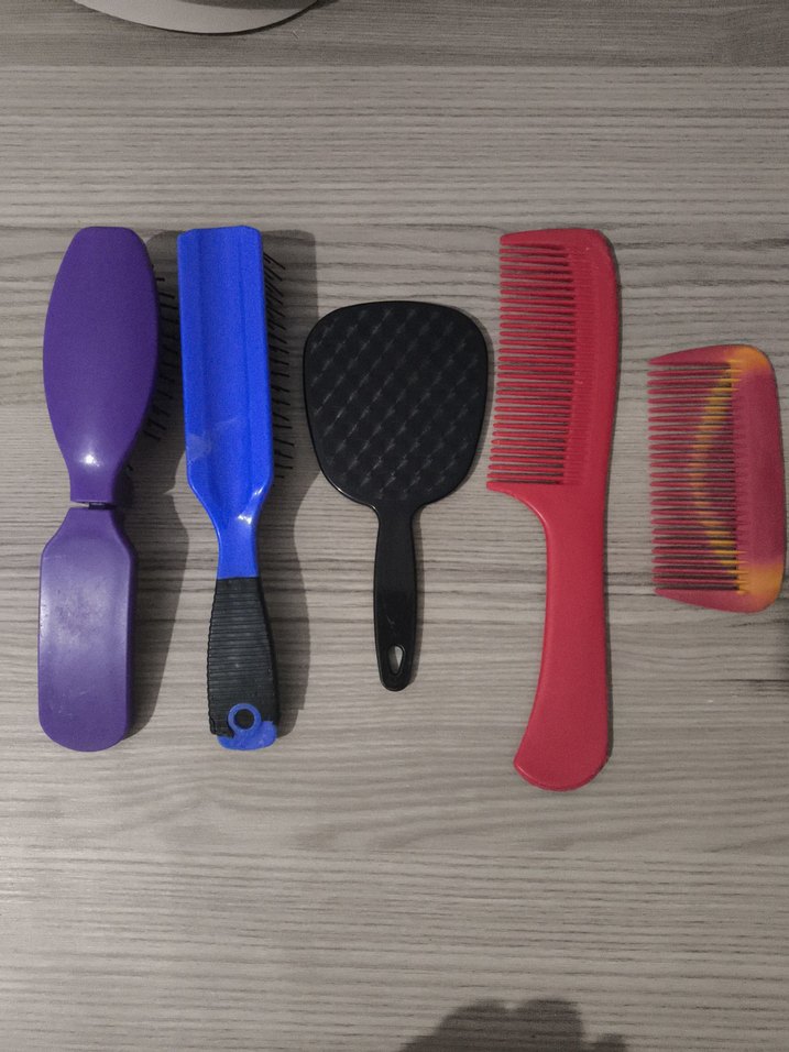 5 Parça Saç Fırçası ve Tarak Seti - Görsel 2