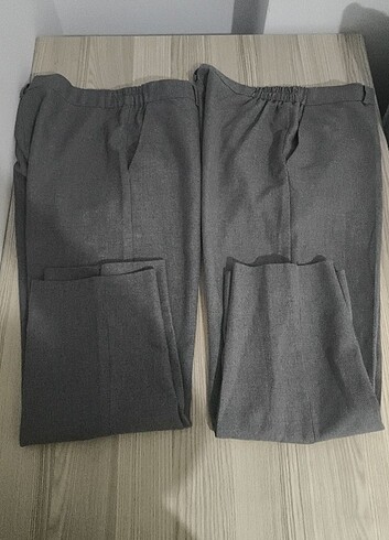 Gri kumaş okul pantolonu 