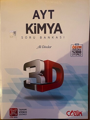 3D AYT KİMYA Kapağı bile açılmadı