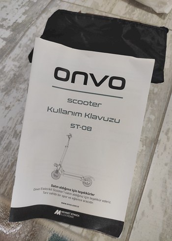 Beden lacivert Renk Onvo St-08 LCD ekranlı Elektrikli Scooter Sıfır ayarında