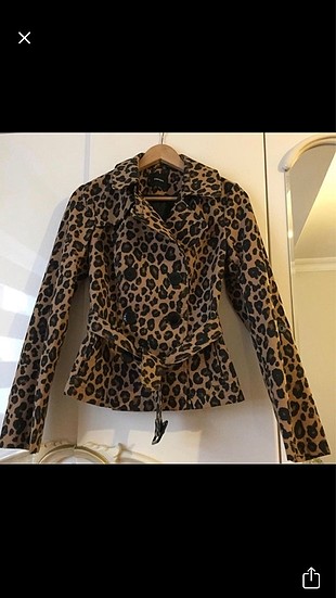 Leopar koton ceket
