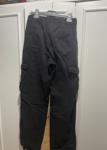 36 Beden pull bear Siyah Oversize kargo Kadın Kot Pantolon