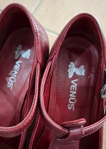 Bordo Tokalı Kadın Klasik Topuklu Ayakkabı - Görsel 2