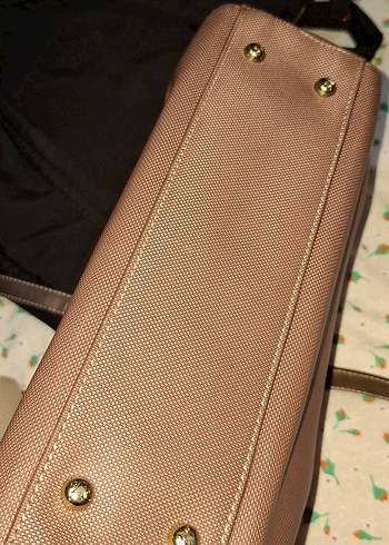 Bej Deri Kadın Çanta 19V69 ITALIA - Görsel 5