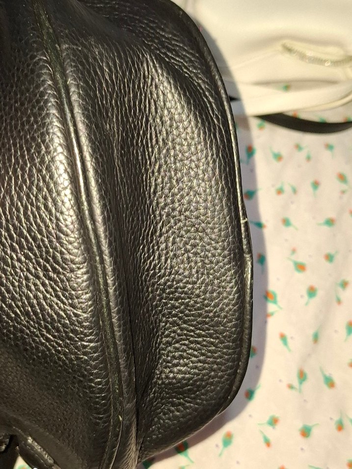 Siyah Deri Kadın Çapraz Çanta - Görsel 5