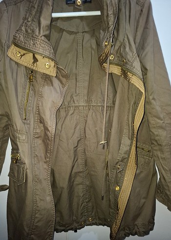 Bej Kemerli Midi Kadın Ceket - Görsel 2